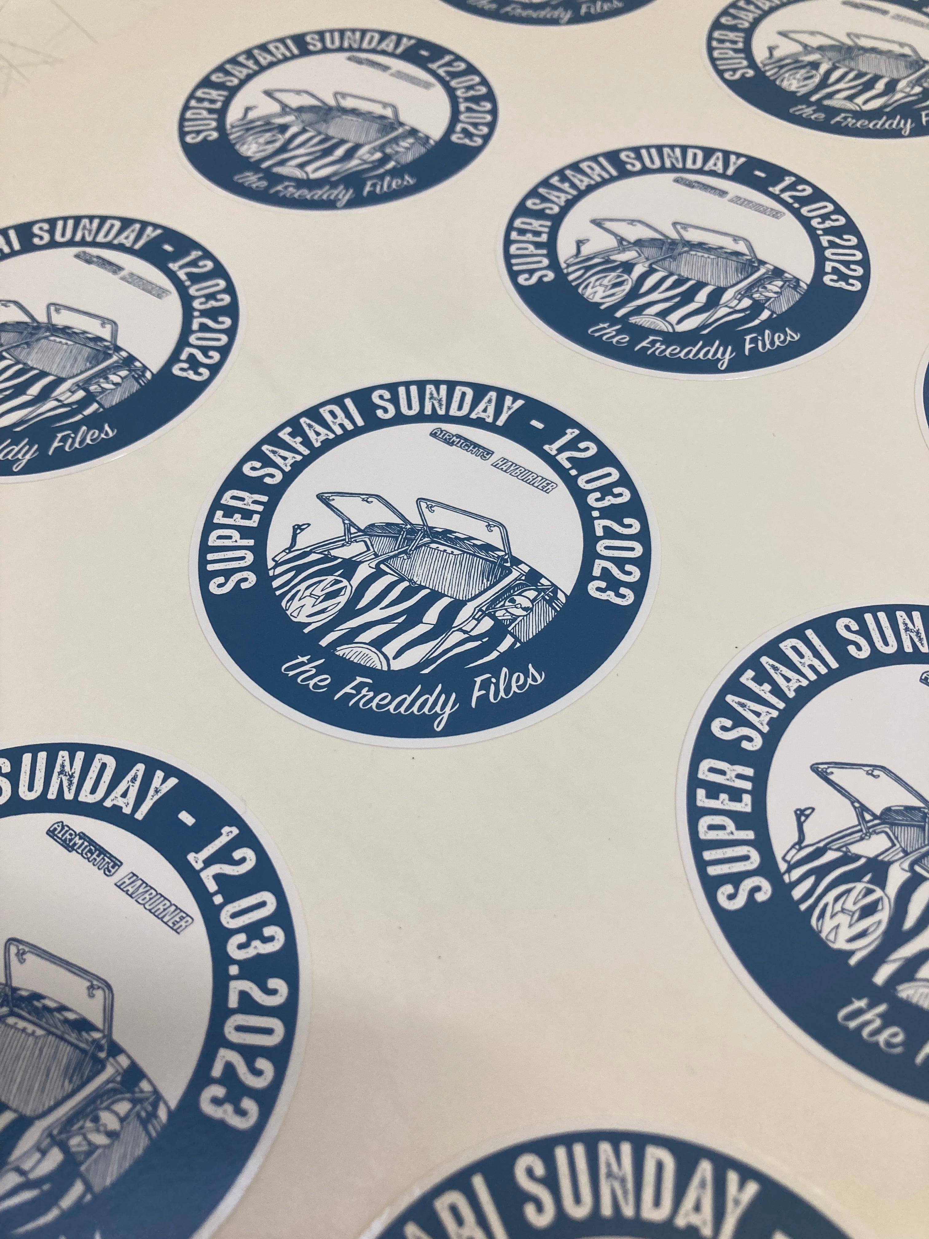 STICKERPAGE with 12 PARTICIPATION STICKERS - UNUSED 2023 – FREDDYFILES